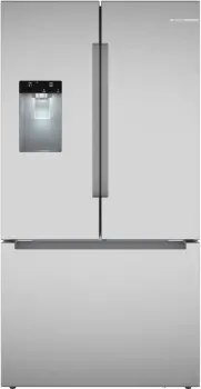 Front view of the Bosch 100 Series B36FD10ENS refrigerator