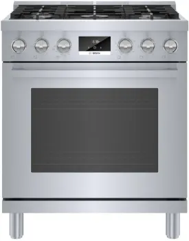 Credit: Bosch Front view of the Bosch 800 Series HGS8055UC Pro Style gas range