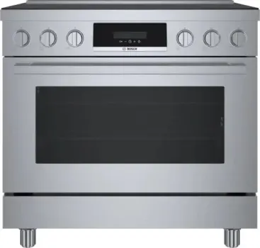 Credit: Bosch Front view of the Bosch 800 Series HIS8655U induction range