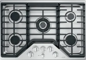 Overhead view of the Cafe CGP95302MS1 cooktop