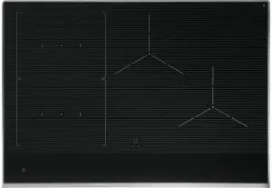 Overhead view of the Electrolux ECCI3068AS 30” induction cooktop 