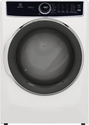 Credit: Electrolux Front view of the Electrolux ELFE7537AW dryer