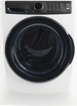 Front view of the Electrolux ELFW7738AW front load washer