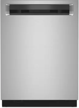 Front view of the KitchenAid KDPM704KPS dishwasher
