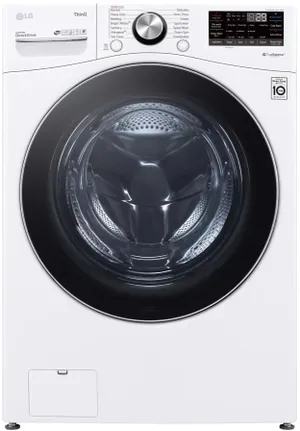 LG Front view of the LG WM4200HWA front load washer
