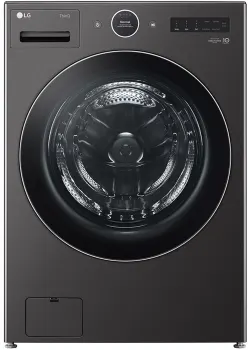 Front view of the LG WM6700HBA front load washer