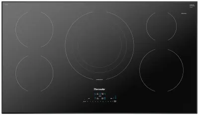 Credit: Thermador Overhead view of the Thermador Masterpiece CIT365YB cooktop