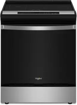 Front view of the Whirlpool WSIS5030RZ induction range 