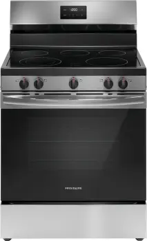 Front view of the Frigidaire FCRE3052BS range 