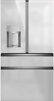 Front view of the Cafe CXE22DM5PS5 French door refrigerator