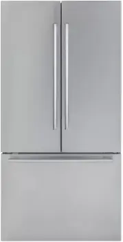 Front view of the Thermador Masterpiece collection French door refrigerator