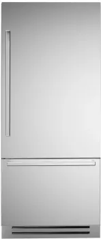 Credit: Bertazzoni Front view of the Bertazzoni REF36BMBIXRT refrigerator