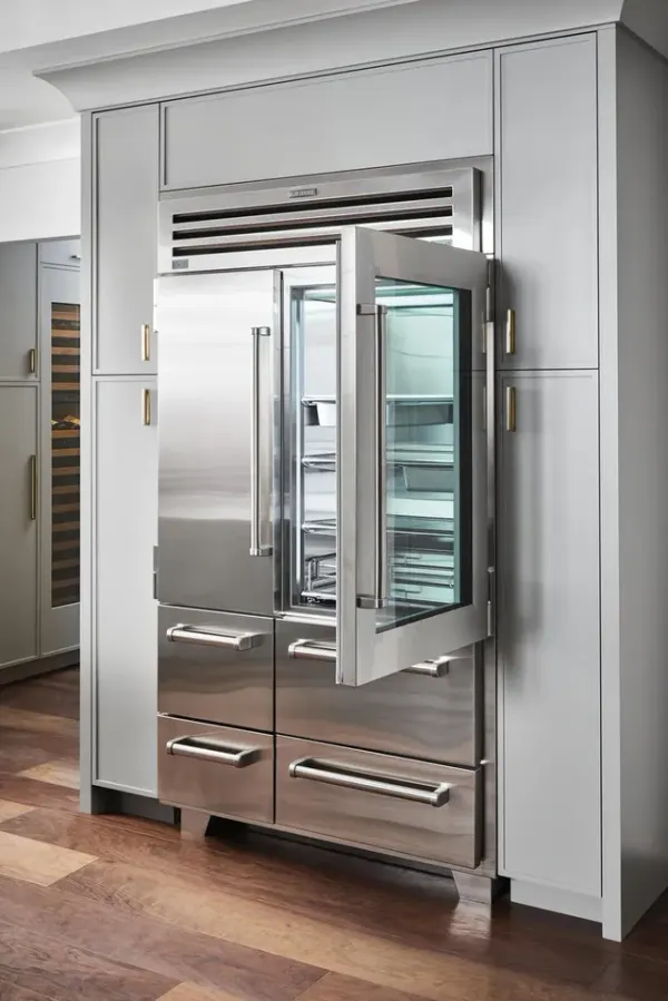 Credit: Sub-Zero The Sub-Zero PRO series refrigerator with its door open