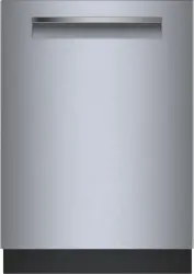 Front view of the Bosch 500 Series SHP65CP5N dishwasher 