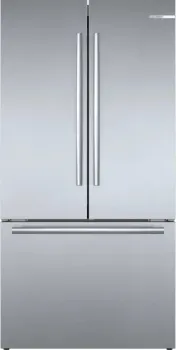 Front view of the Bosch 800 Series B36CT80SNS refrigerator 