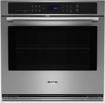 Front view of the Maytag MOES6030LZ wall oven 