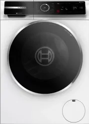 Front view of the Bosch 500 Series WGB24600UC front load washer