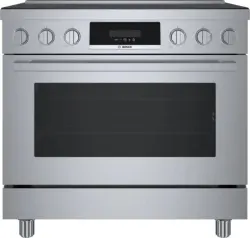 Front view of the Bosch 800 Series HIS8655U induction range 