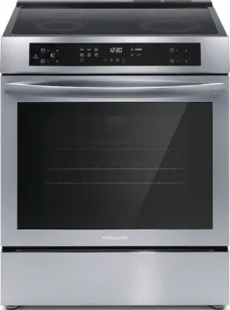 Front view of the Frigidaire FCFI3083AS induction range