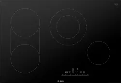 Overhead view of the Bosch 800 Series NET8069UC cooktop 