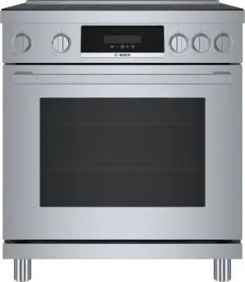 Front view of the Bosch 800 Series HIS8055U induction range 