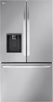 Front view of the LG LRFXC2606S counter depth refrigerator