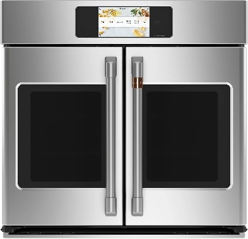 Credit: Café Front view of the Café CTS90FP2NS1 French door wall oven