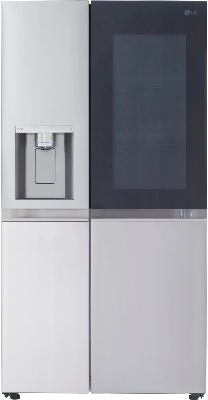 Credit: LG Front view of the LG LRSOS2706S French door refrigerator