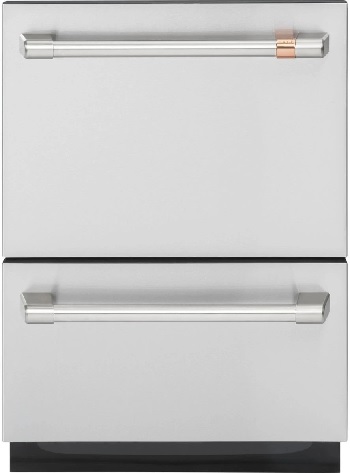Credit: Café Front view of the Café CDD420P2TS1 drawer dishwashers