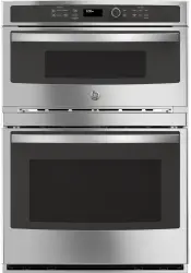Credit: GE Front view of the GE JT3800SHSS microwave oven combo