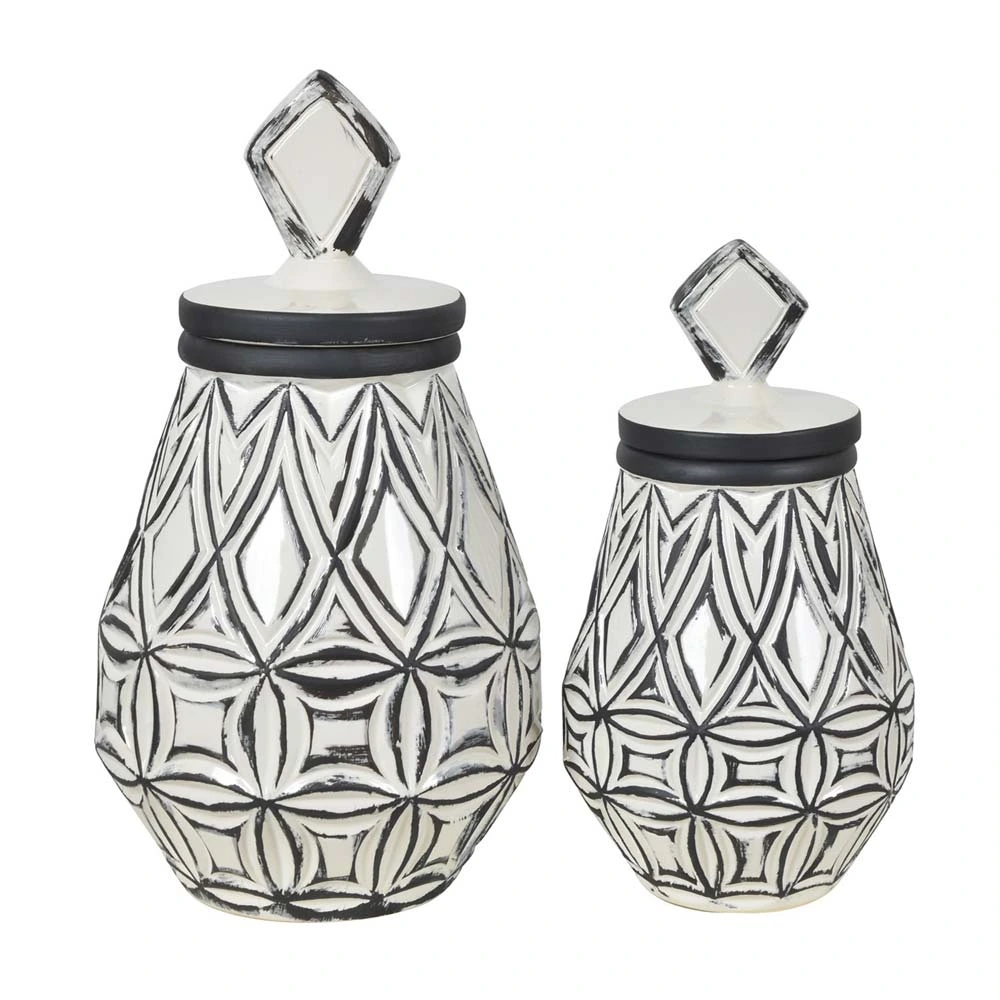 Credit: Crestview Geometrical Farm House Vases