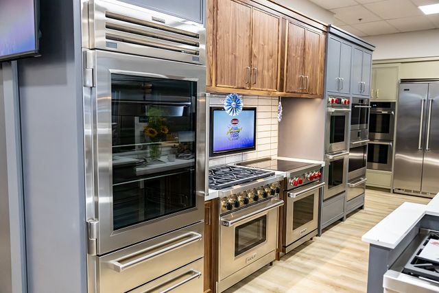 View of Sub-Zero and Wolf appliances inside Gerhard's King of Prussia showroom