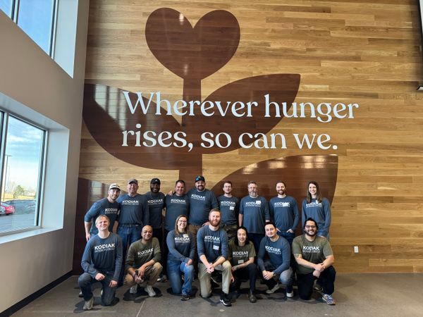 Kodiak Interiors Group volunteering at Food Bank of the Rockies