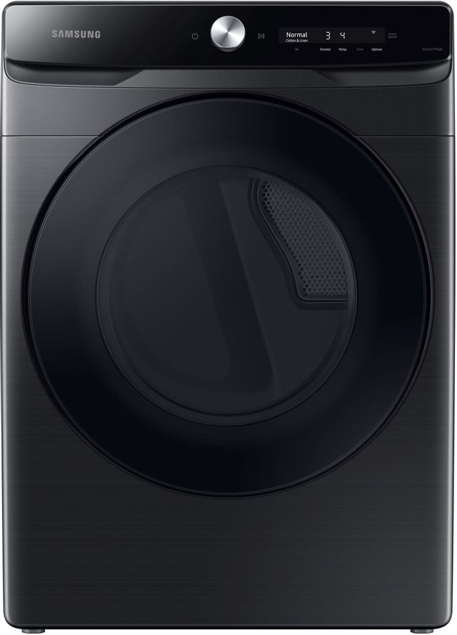 Albert Lee Stock photo of a black Samsung dryer.