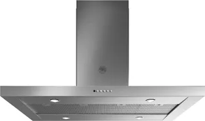 Front view of the Bertazzoni Professional Series KTI48XT island range hood