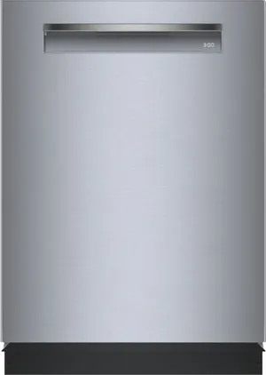 Front view of the Bosch Benchmark SHP9PCM5N dishwasher