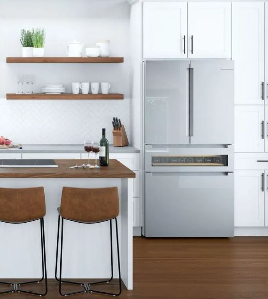 Bosch 800 Counter Depth Stainless Steel French Door Refrigerator