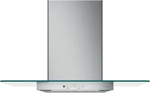 Front view of the Cafe CVW73012MSS 30” canopy range hood