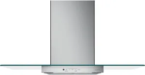 Front view of the Cafe CVW73612MSS wall mounted range hood