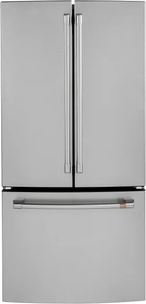 Credit: Cafe Front view of the Cafe CWE19SP2NS1 French door refrigerator
