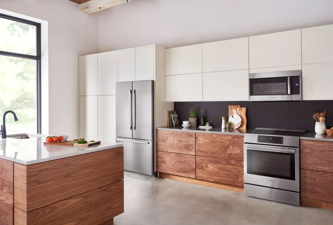 Bosch Benchmark Bosch induction range and Bosch appliances in a modern kitchen