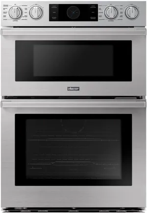 Front view of the Dacor DOC30T977DS combo microwave oven