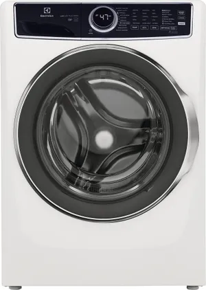 Front view of the Electrolux ELFW7537AW front load washer