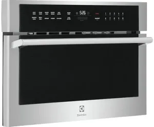Front view of the Electrolux EMBD3010AS built-in microwave