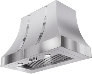 Front view of the Elica Disengo Series Oristano EORX36SS wall mount range hood