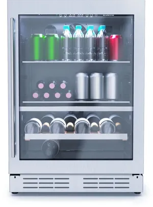 Front view of the Elica RISERVA EBS52SS1 beverage refrigerator