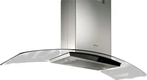 Credit: Elica Front view of the Elica Techne Series ECN636S3 island range hood