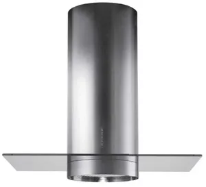 Credit: Falmec Front view of the Falmec Polar FDPLR15I5SS-R cylinder island range hood