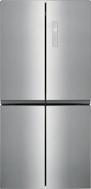 Front view of the Frigidaire FRQG1721AV quad door refrigerator