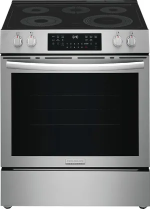 Credit: Maytag Front view of the Maytag MFES8030RZ electric range